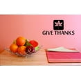 thumbnail image 1 of Custom Decals Give Thanks Wall Art Size: 10 X 20 Inches Color: Black, 1 of 1