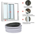 thumbnail image 6 of Window Door Sealing Tape Self-adhesive Door Window Windproof Soundproof Sealing Strip 9mmx9mmx5m, 6 of 10
