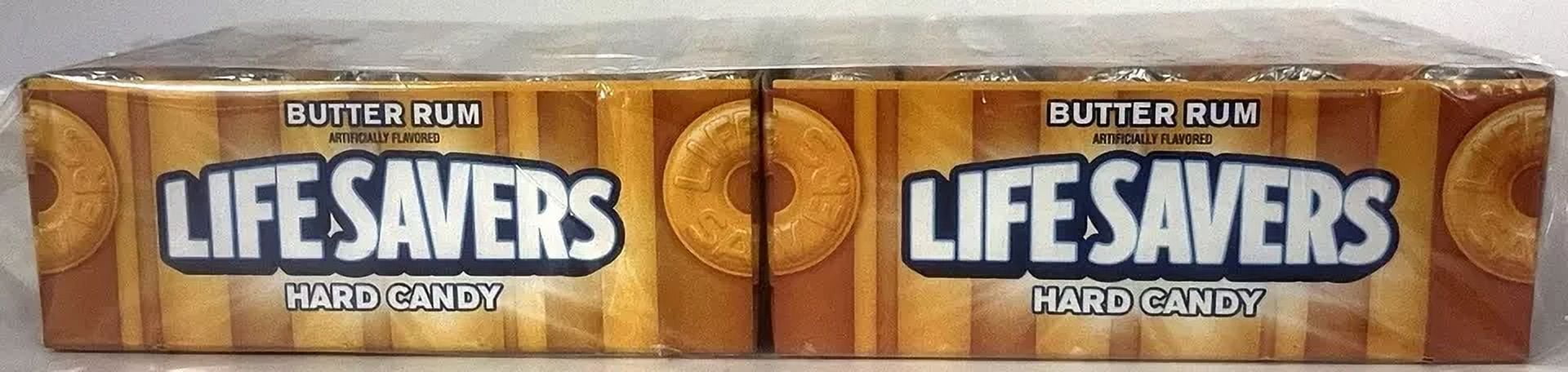 Lifesavers Butter Rum 20 Rolls Life Savers Hard Candy Bulk Candies 1.14 oz