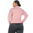 Celebrity Pink Women's and Women's Plus Mock Neck Zipup Sweater, Sizes