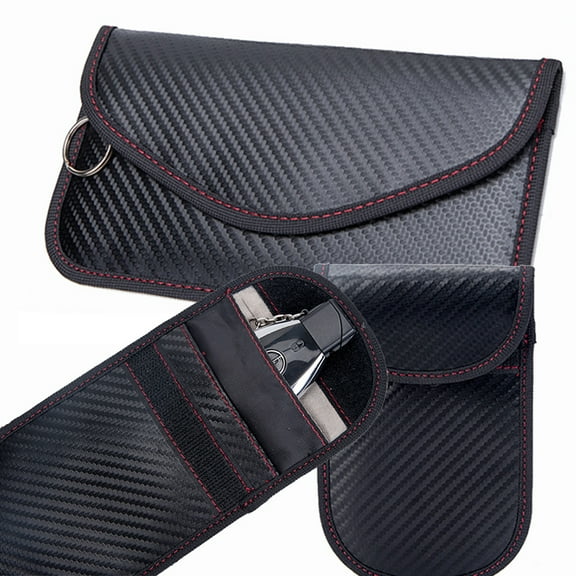 KEINXS Shielding Bag Combination Set 2 Pack Upgraded Faraday Bag for Key Fob 1 Pack Faraday Phone Signal Blocking Bags for Cell Phone Privacy Card Car Key Protection