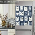 thumbnail image 3 of Yayeee Magnetic Dishwasher Cover for The Front Decoration Home Kitchen Machine Sticker Protector, Blue Cats and Hearts, 3 of 6