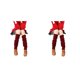 thumbnail image 1 of Qarigey 2 piezas de calcetines altos cálidos de invierno para Cosplay, calentadores de piernas por encima de la rodilla, calcetín largo, Type1 NO1, 1 of 6