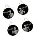 thumbnail image 1 of OUSITAID Halloween Skeleton Sign Holiday Party Scene Decoration for Home Party Outdoor Decor, 1 of 6