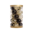 thumbnail image 1 of Monstrate Ambiente festivo con bolas de adornos para árboles de Navidad brillantes Adornos de bolas de Navidad brillantes Kits de decoración para fiestas Oro negro, 1 of 6