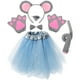 thumbnail image 1 of 1 Juego de accesorios para disfraz de ratón, diadema con orejas de ratón, pajarita, falda de cola, guantes para fiesta de Halloween, 1 of 7
