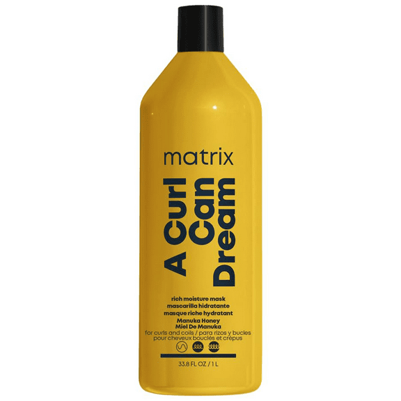 Matrix A Curl Can Dream Rich Moisture Mask Liter / 33.8 oz | For Curls & Coils