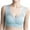 Light Blue, variant on Plus Size Women Push Up Lace Bras Fashion Front Buckle Sexy Solid Bra Wire Free Underwear One-Piece Bra Daily Underwear