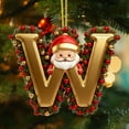 thumbnail image 3 of Rapeiae 26 Letters Christmas Tree Decoration Pendant Christmas Tree Ornaments Personalized Christmas Ornaments Christmas Decoration Xmas Tree Hanging Decor, 3 of 4