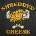 thumbnail image 2 of Womens Shredded Cheese T Shirt Funny Cheesy Buff Workout Joke Tee for Ladies Womens Graphic Tees, 2 of 9