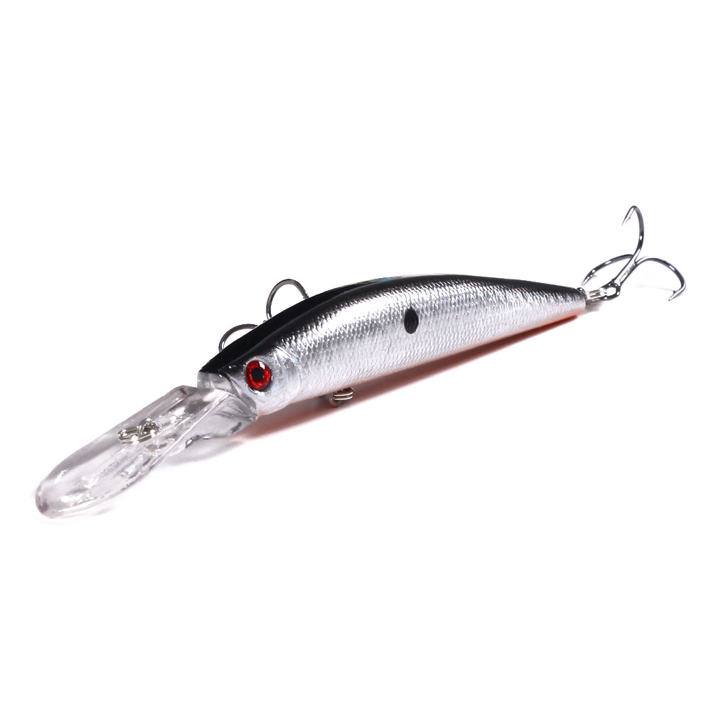 HENGJIA Minnow Fishing Lures Kit with Treble Hooks for Saltwater Freshwater, Lure kit for Trout Bass Salmon Fishing,10PCS