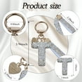 thumbnail image 4 of Bling Alphabet Keychain for Women Girls - Alloy Initial Letter (A-Z) Keychain with Sparkly Rhinestones, Cute Keychain Charms, 4 of 6