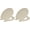 Bone, variant on CHURCH Toilet Seat, Easy Clean Hinges Release for Deep Cleans, Durable Enameled Wood Seat, Round, White