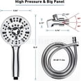 thumbnail image 7 of Afaoiry Handheld Showerhead High Pressure 10 Spray Modes Shower Head w/ Magnetic Docking Brackets, 7 of 7