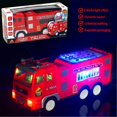 thumbnail image 4 of 4D Lights Up Trucks Toys for 3 4 5 6 Year Old Boys Girls,Toddler Toys Electric Fire Truck with Bright Flashing Lights and Sounds,Bump&Go Car Toy for Imaginative Play(Fire Truck), 4 of 6