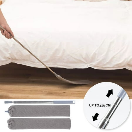 

Tepsmf Retractable and Washable Telescopic Dusts Collector Microfiber Cleaning Brush Add 1pc Replacement Cloth Home Decors