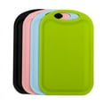 thumbnail image 4 of Plastic Chopping Block Meat Vegetable Cutting Board Non-Slip Anti Overflow With Hang Hole Chopping Board Pink, 4 of 8
