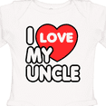 thumbnail image 4 of Inktastic I Love My Uncle Boys or Girls Long Sleeve Baby Bodysuit, 4 of 5