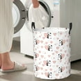 thumbnail image 4 of Lsque Heart Panda pattern Laundry Hamper Basket, Tall Woven Rope Hamper Basket for Clothes, Lightweight Storage Basket, Collapsible Waterproof-Small, 4 of 8