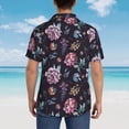 thumbnail image 6 of Haiem Roses Flowers Printed Hawaiian Shirt for Men - Men’s Casual Beach Summer Shirts - Stretch Fabric with Modern Fit-Large, 6 of 9