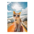 thumbnail image 2 of Disketp Surfing Cat Sun Custom Puzzle Personalized Puzzles 1000 Pieces, Customized Picture Puzzle for Adult and Teens((29.5×19.7in, Vertical), 2 of 9