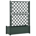 thumbnail image 3 of vidaXL Garden Planter with Trellis 100x43x142 cm PP Green, 3 of 4