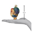 thumbnail image 3 of Old World Christmas Farm Animals Glass Blown Ornaments for Christmas Tree,Rooster, 3 of 4