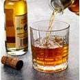 thumbnail image 4 of Lorren Home Trends 11 Ounce Double Old Fashion Drinking Glass-Textured Cut Glass, Set of 6, 4 of 6
