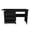 45.67''+Black+3, variant on YOQIANG White 4-in-1 Folding Sewing Table with Lockable Rolling Wheels & Storage Shelves Multi-Purpose Craft Station Computer Desk for Apartments