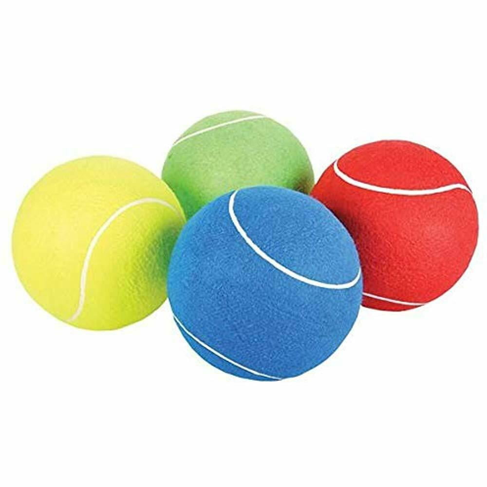 8 Inch Jumbo Tennis Ball Set Of 4 Colors May Vary Clothing Balls