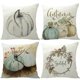 thumbnail image 1 of 4 fundas de cojín decorativas de calabaza de Acción de Gracias de 45 x 45 cm para sofá, decoración del hogar, 1 of 1