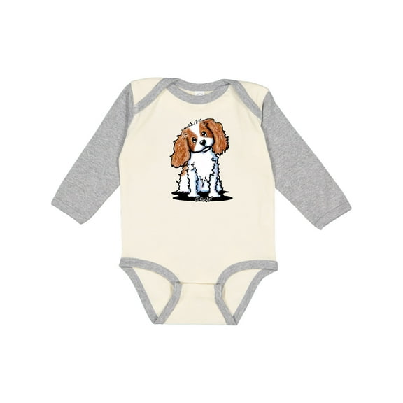 Inktastic Kc Cavalier Spaniel Boys or Girls Long Sleeve Baby Bodysuit