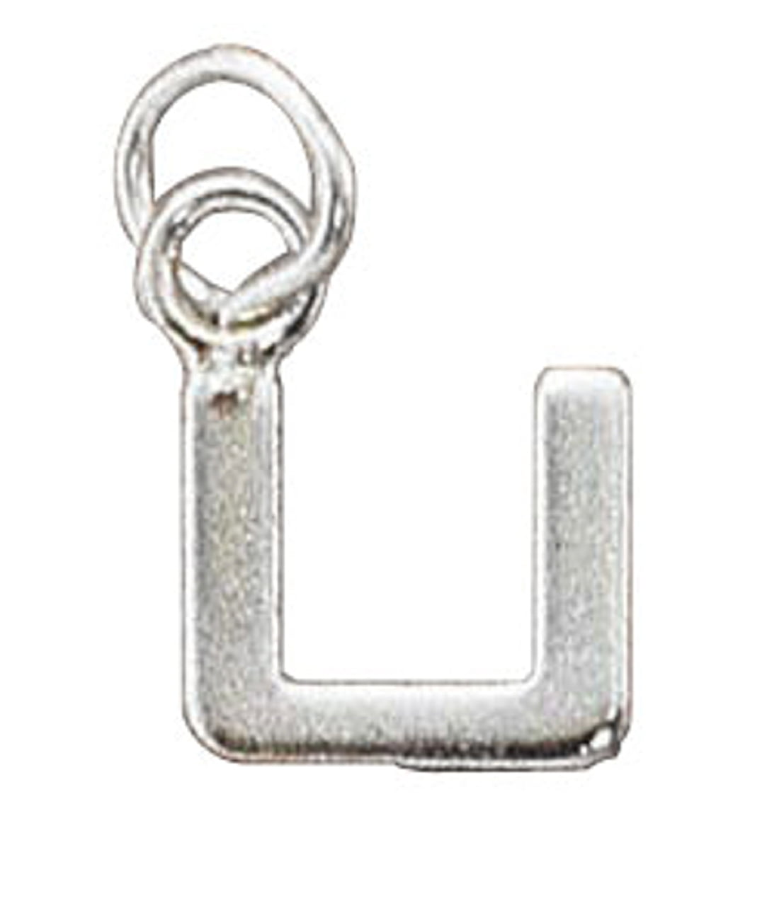 Sterling Silver 7 4.5mm Charm Bracelet With Attached Lined Letter P Charm