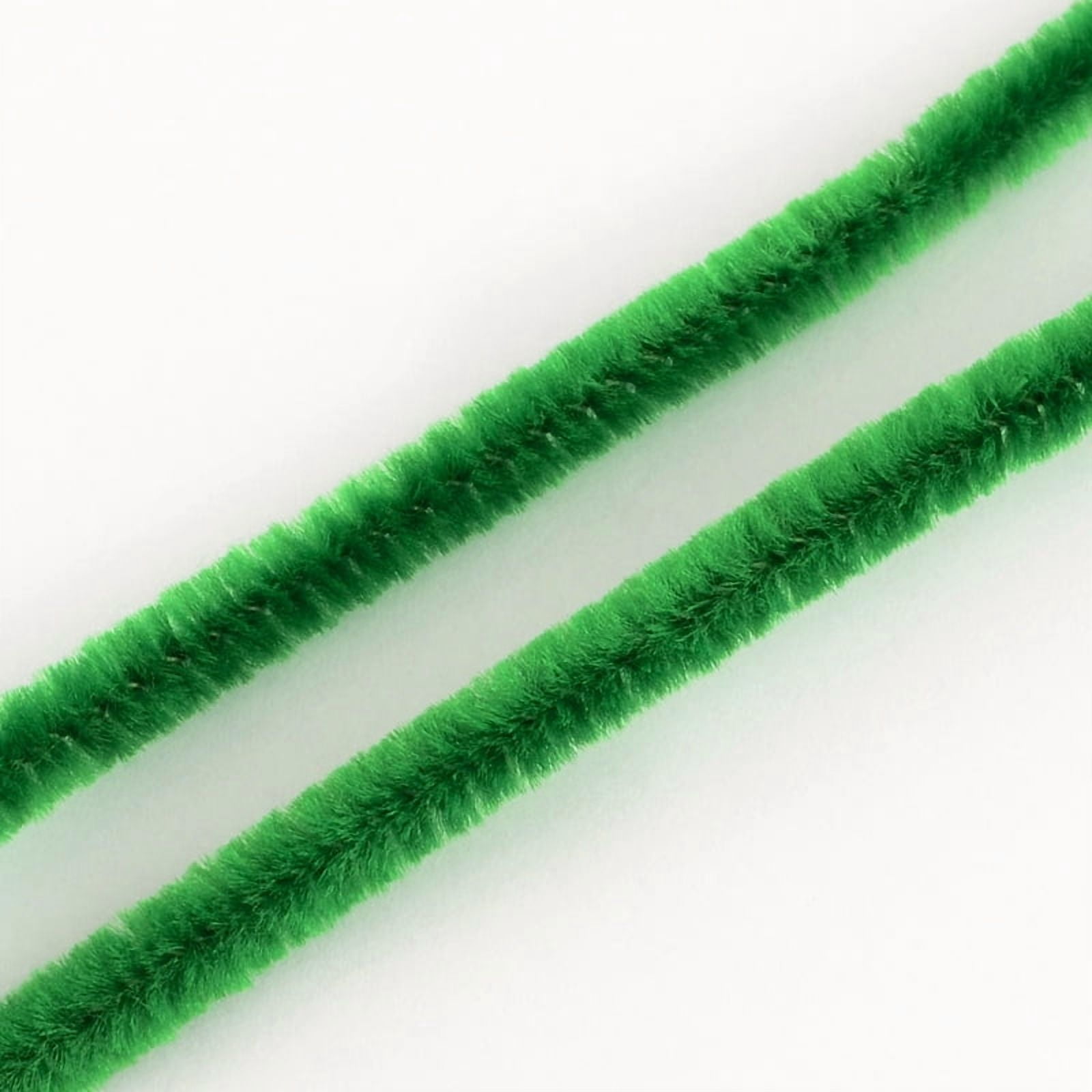 11.8 inch Pipe Cleaners DIY Chenille Stem Tinsel Garland Craft Wire Green 300x5mm