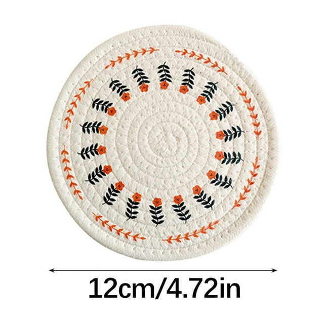 Tapis de Table à Manger Isolé Tissé en Lin pour la Maison