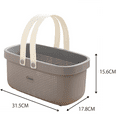 thumbnail image 2 of plástico con asa portátil para Ducha Caddy Tote Organizador Cesta para baño Cocina Dormitorio Dormitorio Fokelyi CPB-DE-WX210-4, 2 of 5