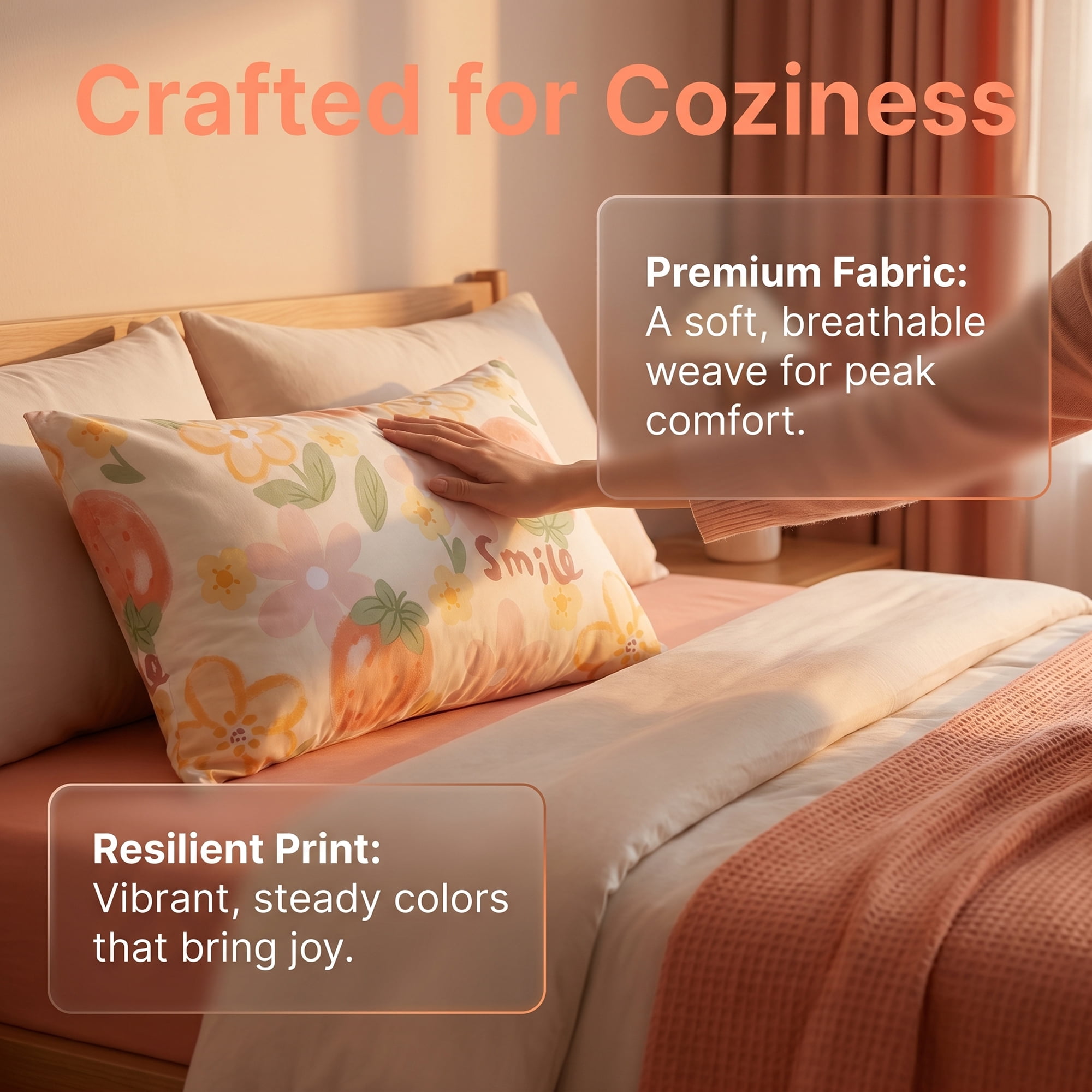 Unique Bargains 2 Pack Cotton Pillowcase Smooth Envelope Closure Wrinkle Resistant Queen Color B