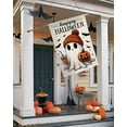 thumbnail image 3 of Halloween Ghost House Flag 28x40 Vertical Double Sided Black Bat Happy Fall Holiday Outside Decorations Burlap Yard Flag BW836-40, 3 of 6
