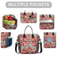 thumbnail image 2 of OBREWU Pioneer Flower Womens Lunch Box for Work,Insulated Large Pioneer Flower Lunch Bag for Women,Loncheras Para Mujer,Leakproof Adult Lunch Bag for Work,Beach,Travel,Picnic,Camping, 2 of 7