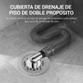 thumbnail image 2 of Drenaje de Piso Antiolor para Ducha, Drenaje de Piso Redondo, Cubierta y Bisel de Acero Inoxidable, con Tapa Higiénica, Adecuado para Cocina, Alcantarillado, Baño y Aseo (2), 2 of 4