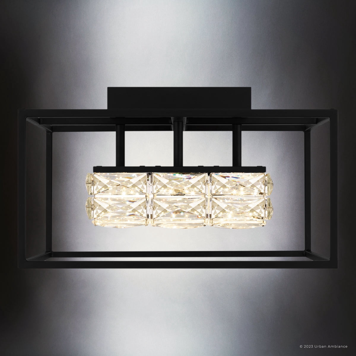 Luxury Cosmopolitan Ceiling Light, Matte Black, UQL4684