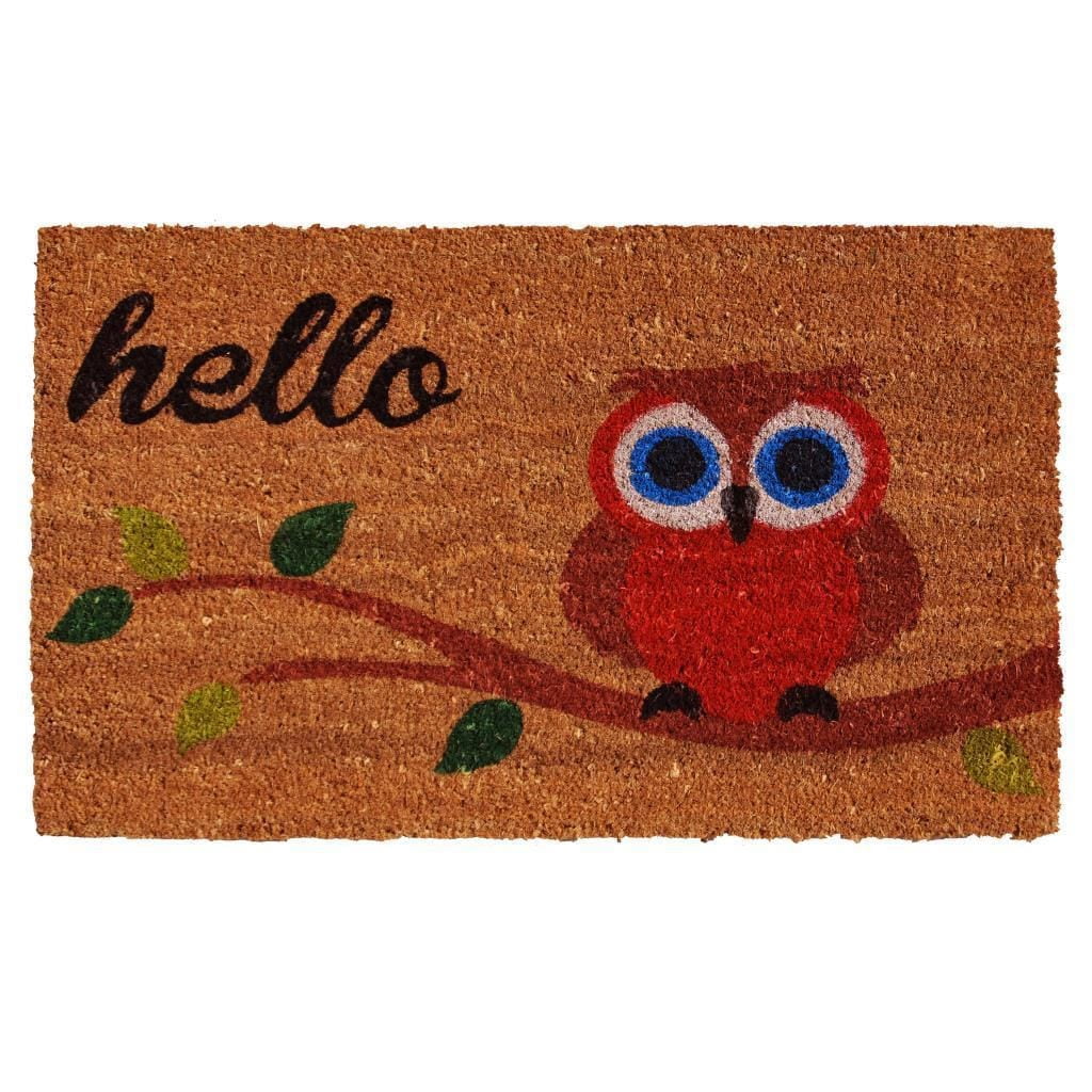 Calloway Mills Elf Owl Hello Outdoor Doormat