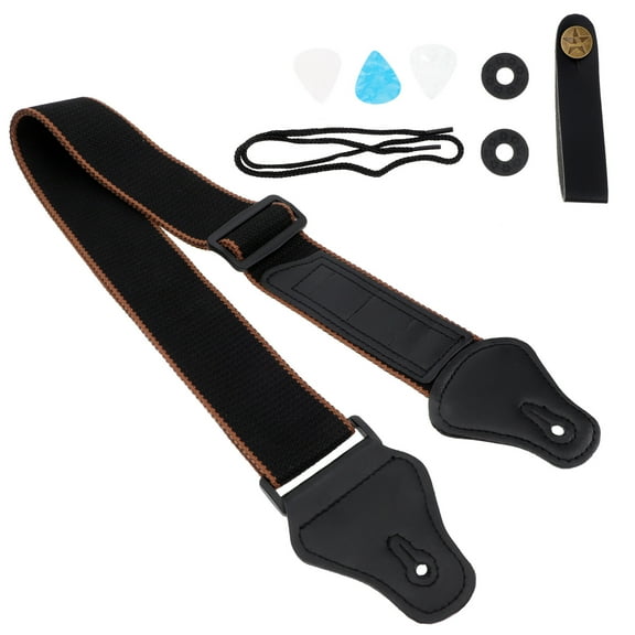 Professional Guitar Strap Guitar Strap Gasket Universal Guitar Strap Comfortable Guitar Strap 84x5cm Black