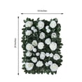 thumbnail image 3 of Efavormart 3 Sq Ft UV Protected White Rose Silk Flowers Greenery Wall Photo Backdrop Panel for DIY Centerpieces Arrangements, 3 of 11