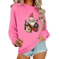 thumbnail image 2 of Mifsaly Women Vintage Christmas Sweatshirt Xmas Santa Graphic Loose Pullover Tops Long Sleeve Crewneck Breathable Blouse Festival Party Casual Shirt Funny Gifts 2025 Holiday, 2 of 6