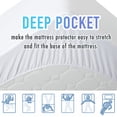 thumbnail image 6 of Soft Embossed Square Pattern Mattress Pad With Deep Pocket, 6 of 6