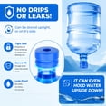 thumbnail image 5 of SUSWIM 3 & 5 Gallon Water Jug Cap, Reusable Food Grade Silicone Replacement Cap for 55mm Standard/Screw/Crown Tops Water Bottle and Water Dispensers, Non-Spill & Leak Free (5 Pack), 5 of 5