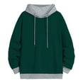 thumbnail image 5 of TOWED22 Hoodies for Men Lightweight Oversized Pullover Sweatshirts Fall Loose Fit Casual Hooded with Pocket(Dark Green,M), 5 of 7