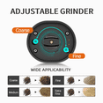 thumbnail image 3 of Electric Salt and Pepper Grinder Set, 2 Pack Rechargeable Salt Pepper Grinder Set, Black Refillable Automatic Mills Shaker With LED Light, One-HandedOperation, 3 of 8