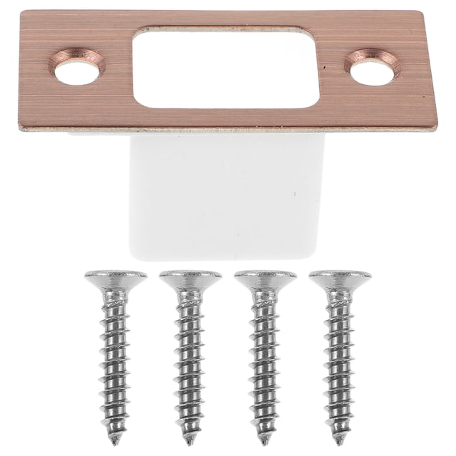OULII 1 Ensemble Plaque de Couverture de Trou de Porte Renforcement en Acier Inoxydable pour Usage Domestique